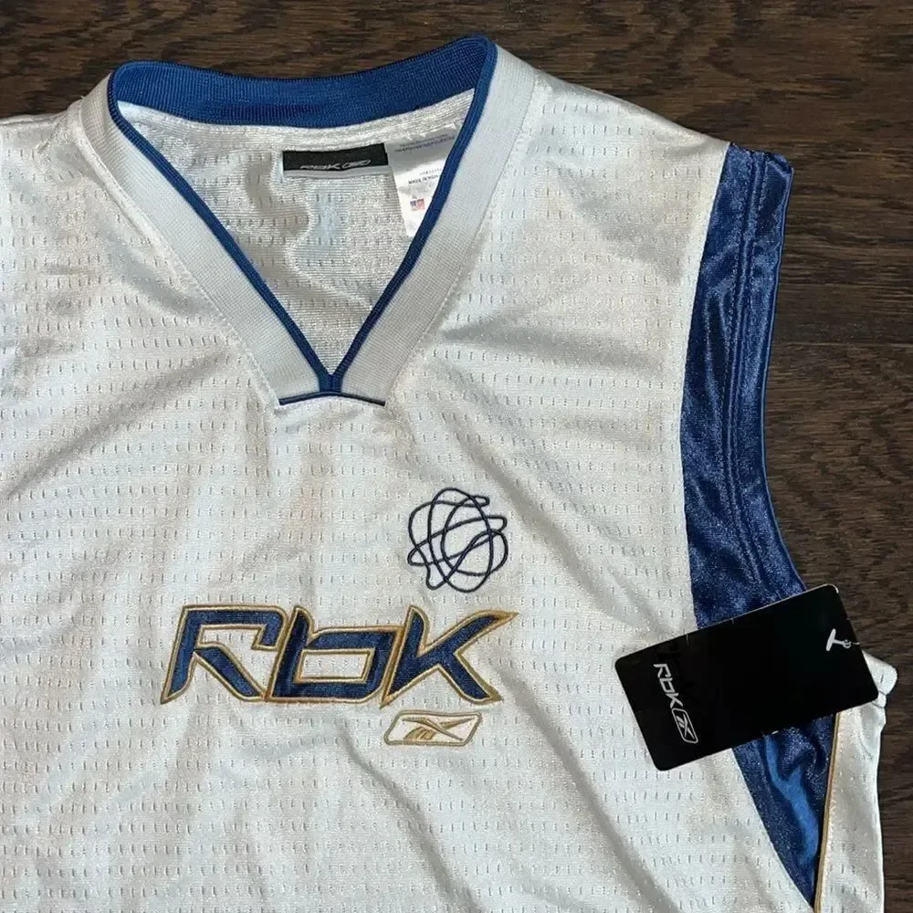 Vintage Reebok sewn basketball sleeveless tank Jersey Youth XL 18-20 w/stain